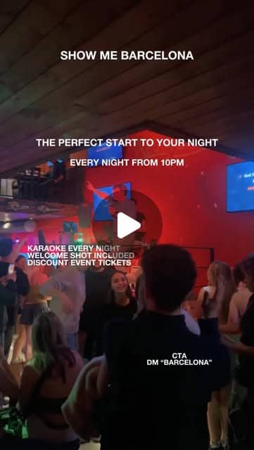 Show Me Barcelona Instagram reel: Start a Barcelona night